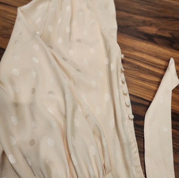 Topshop flowy polkadot blouse with waist tie - Picture 4 of 6